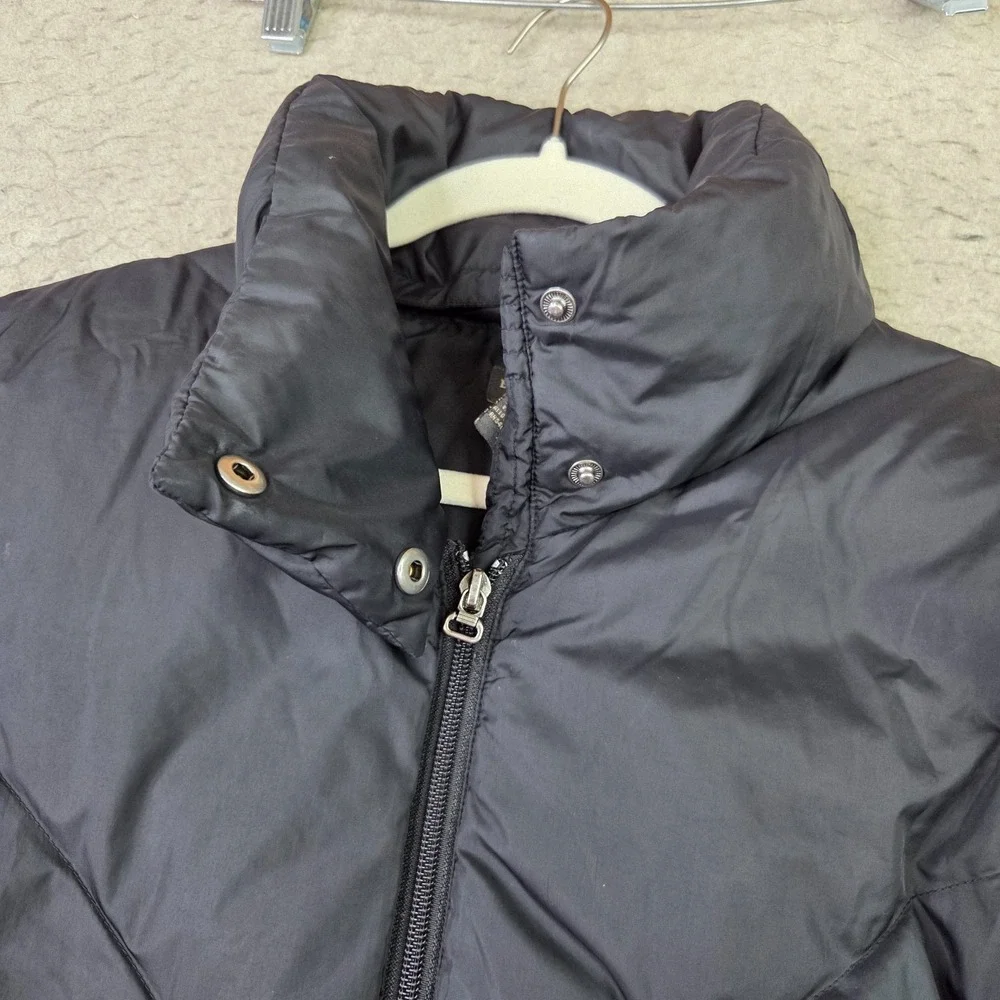 Banana Republic Puffer Jacket Mens XL Black Excellent Down Filled Quilted Zip
